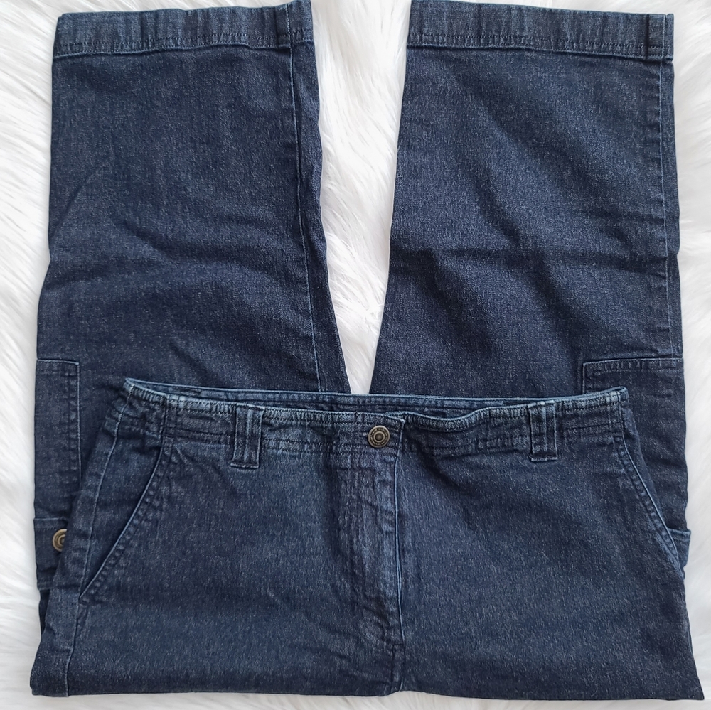 Loft Jean Cargo Capri Size 8